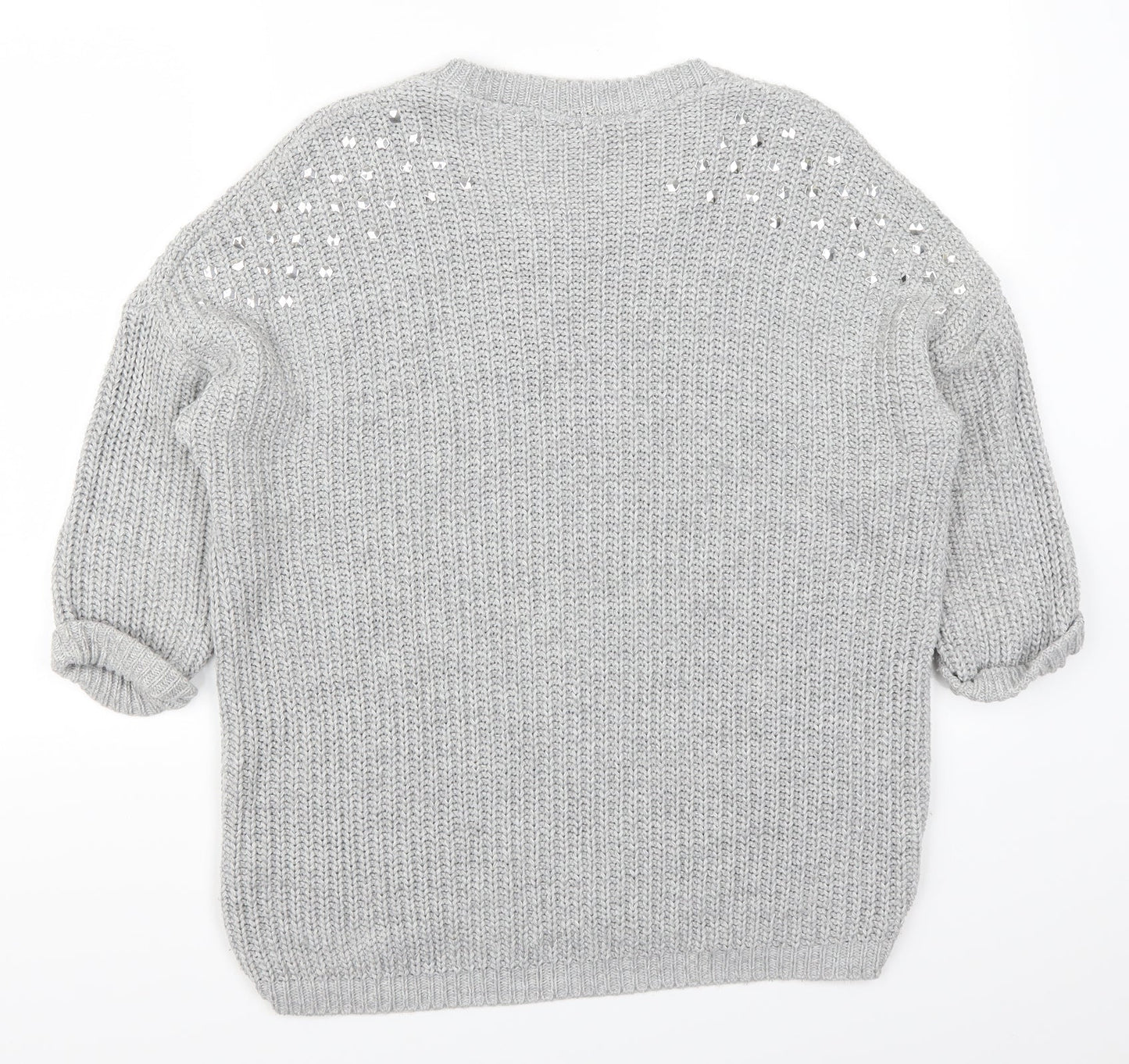 Lou Lou Womens Grey   Pullover Jumper Size M