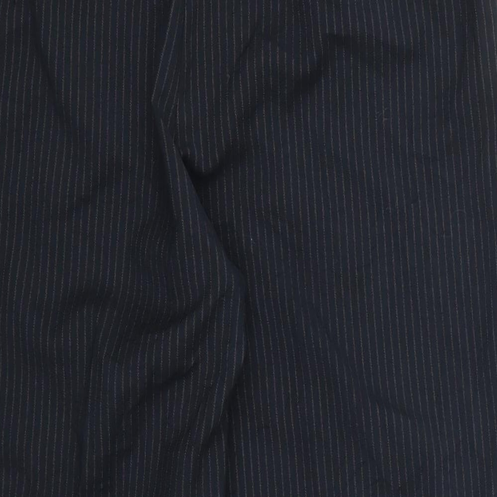 New Look Womens Blue Striped  Trousers  Size 12 L24 in