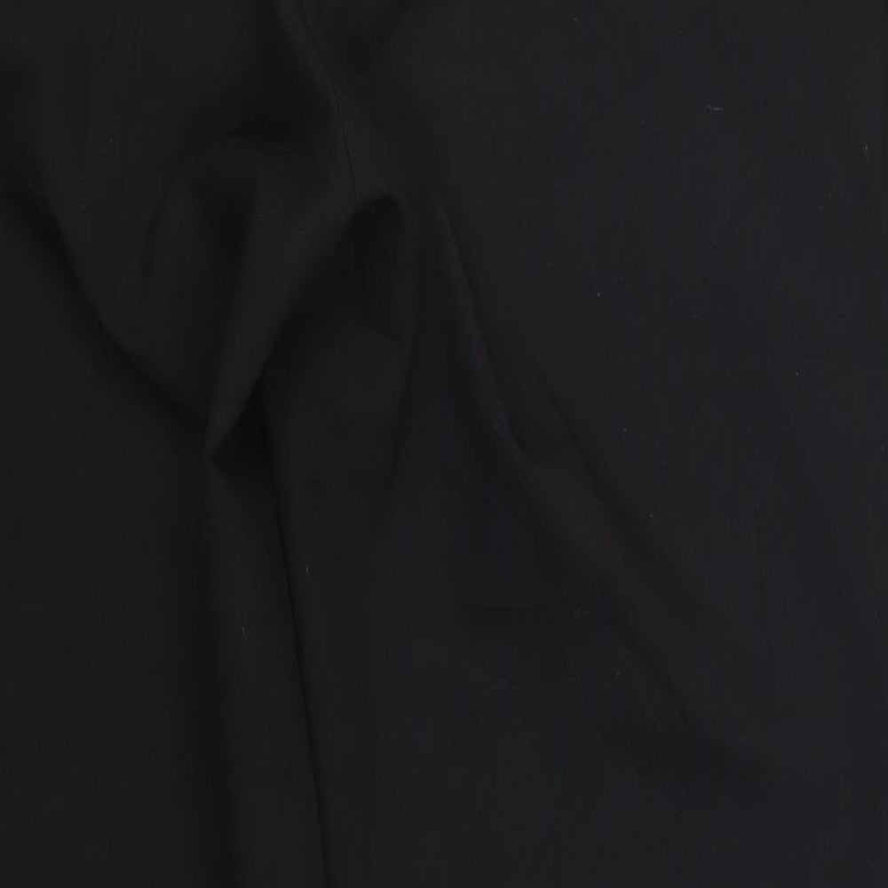 Evans Womens Black   Trousers  Size 14 L27 in