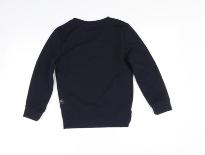 Back view of Primark girls’ blue jumper, size 8-9, years