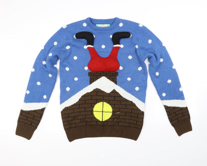 Additional front view of Cedarwood State women’s blue jumper, size S