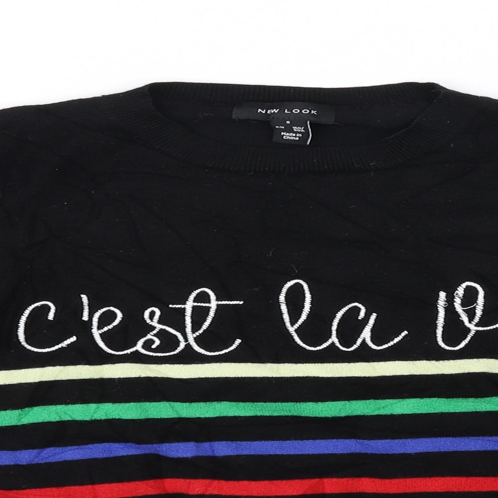 New Look Womens Black   Pullover Jumper Size S