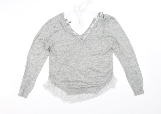 Divided Womens Grey   Pullover Jumper Size XS
