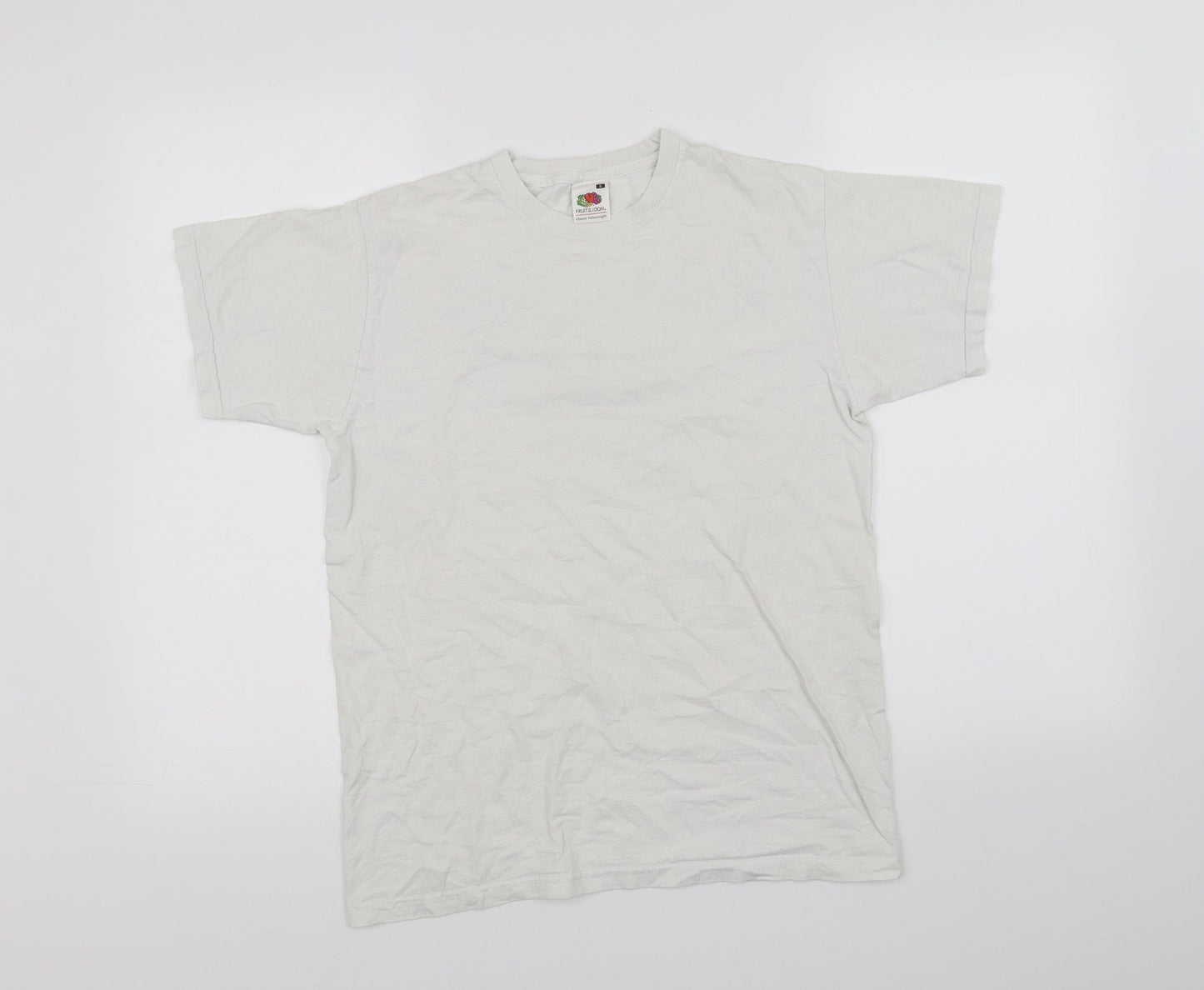 Fruit of the Loom Womens White   Basic T-Shirt Size S