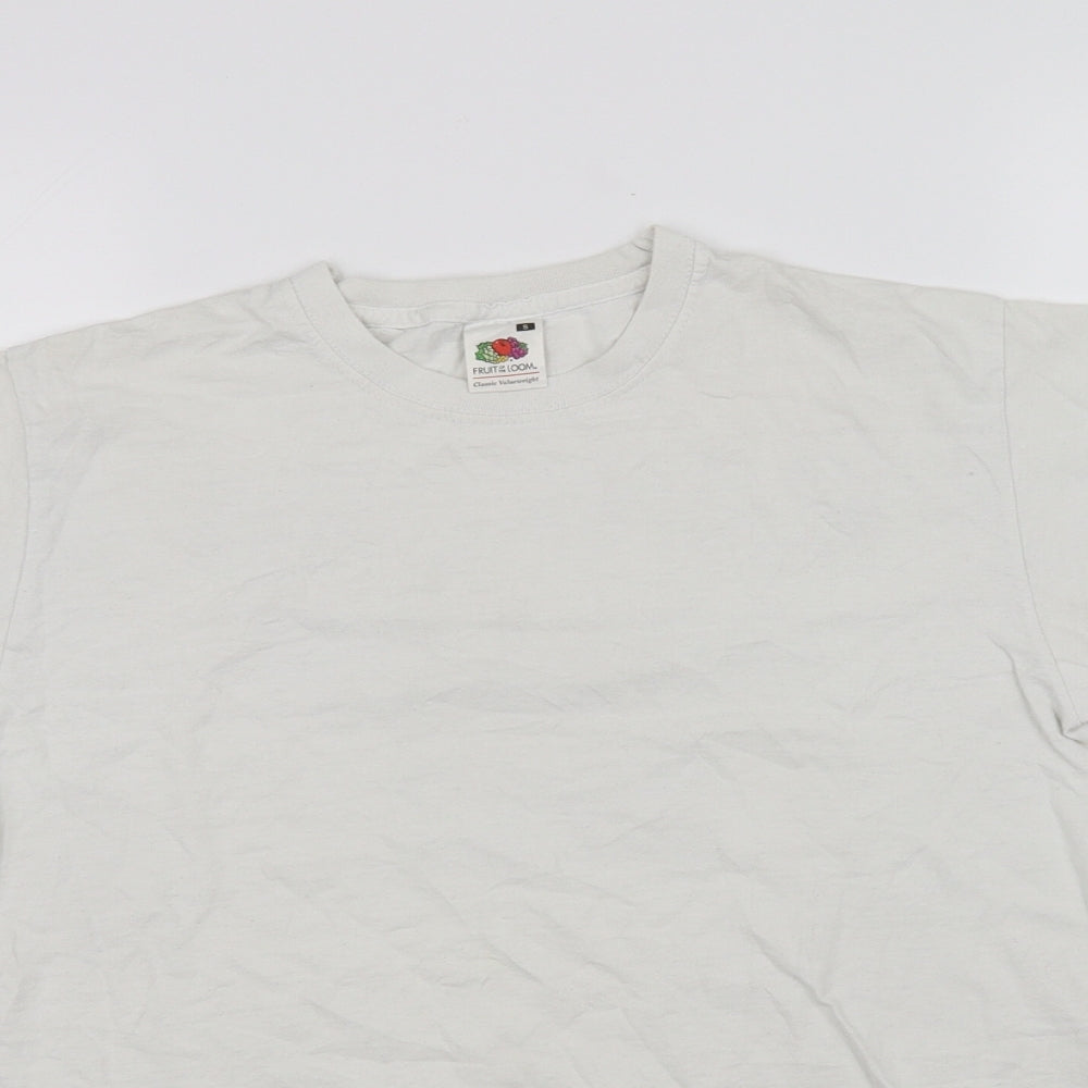 Fruit of the Loom Womens White   Basic T-Shirt Size S
