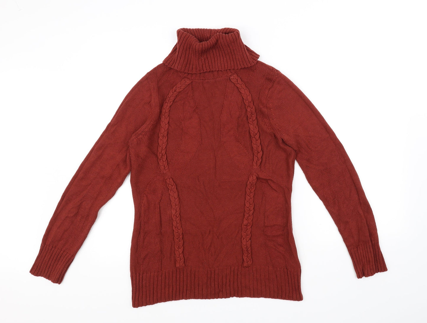 anna rose Womens Orange   Pullover Jumper Size M