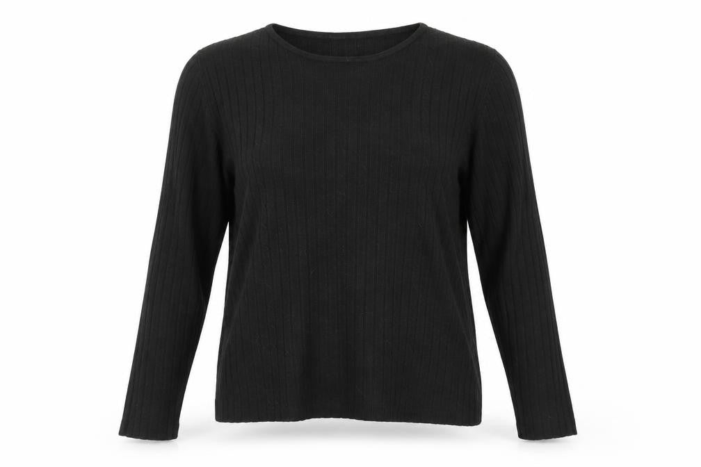 FABRIZIO Womens Black   Basic T-Shirt Size L