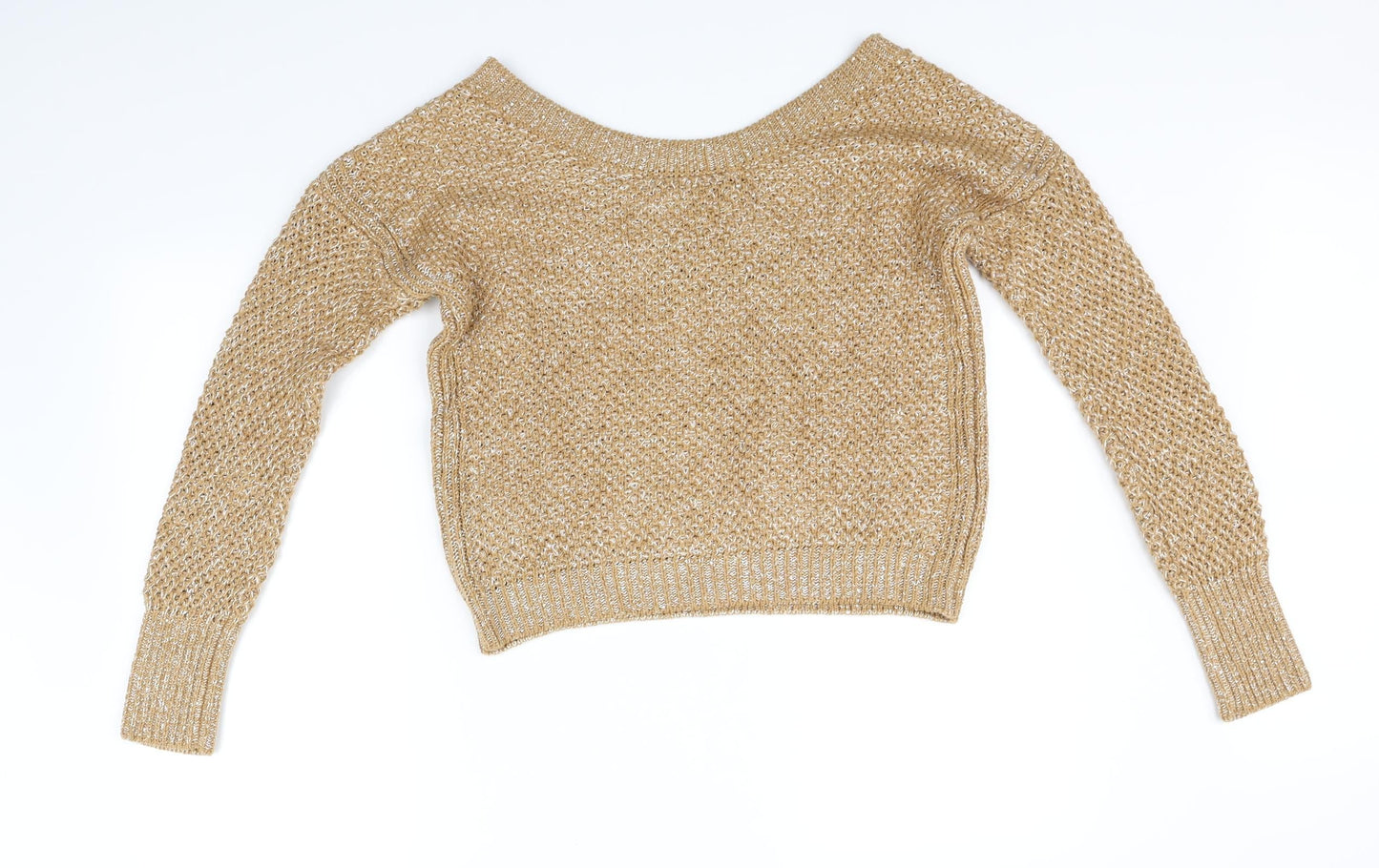 Sisley Womens Yellow   Pullover Jumper Size M