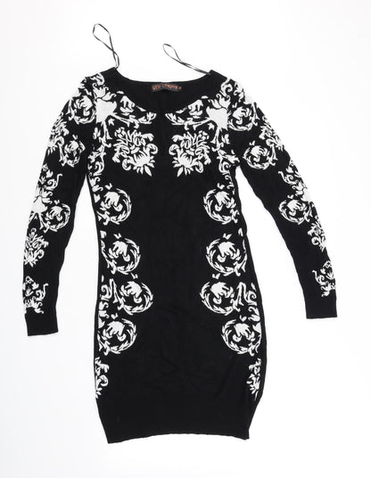 QED London Womens Black   Fit & Flare  Size M