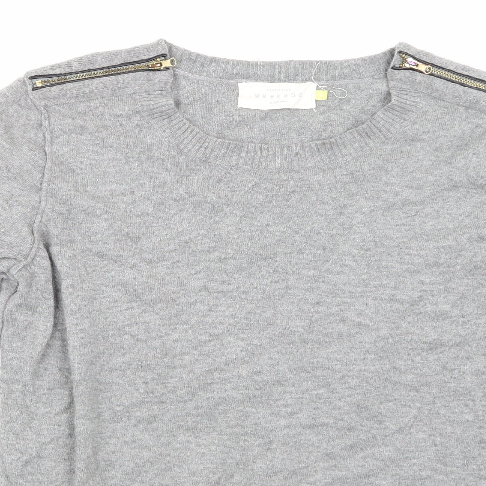 Weekend Womens Grey   Basic T-Shirt Size 12