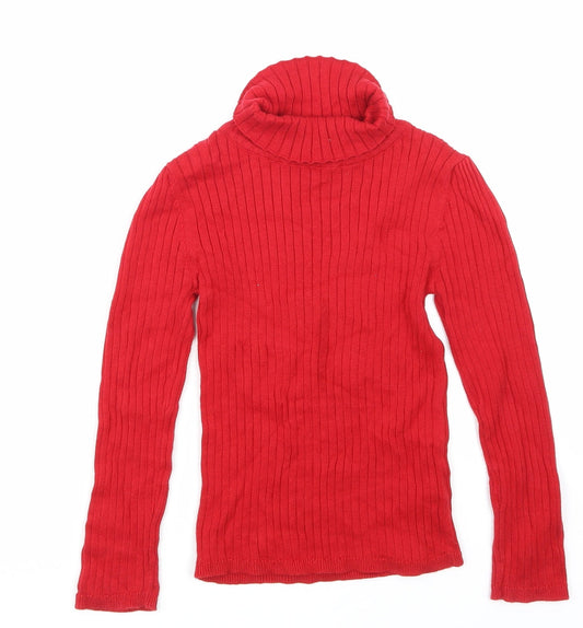 TU Girls Red   Basic T-Shirt Size 5-6 Years