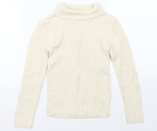 TU Girls Beige   Pullover T-Shirt Size 5-6 Years