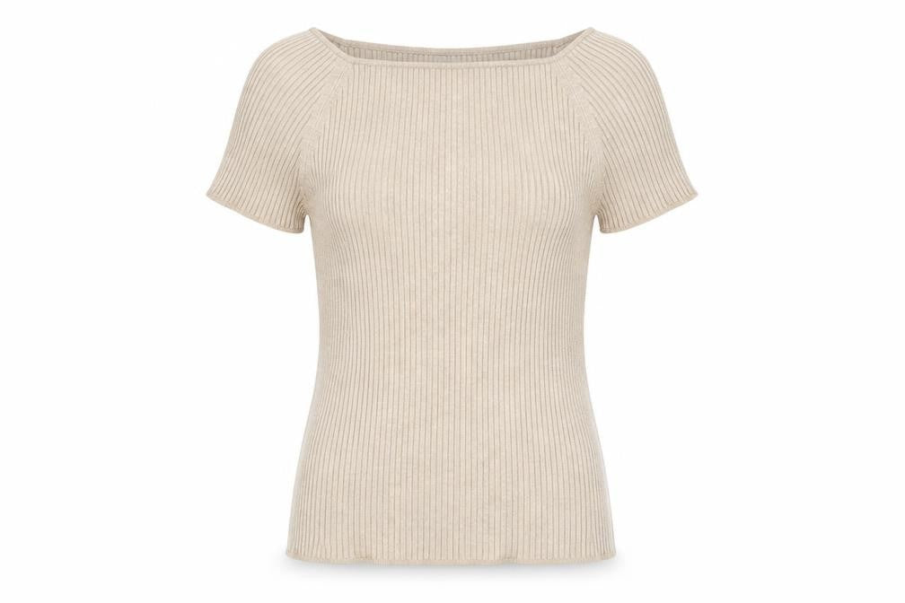 Grace Womens Beige Striped  Pullover Jumper Size S
