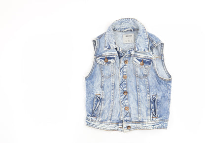Additional front view of Denim CO women’s blue jacket, size UK 8