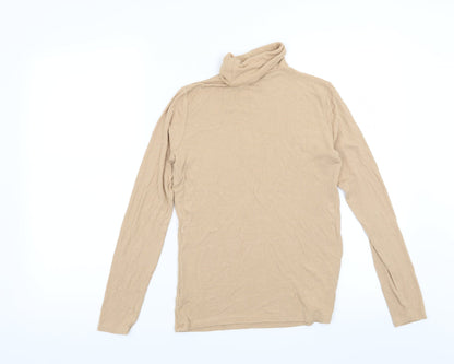 Back view of Atmosphere women’s beige pullover sweatshirt, size UK 12