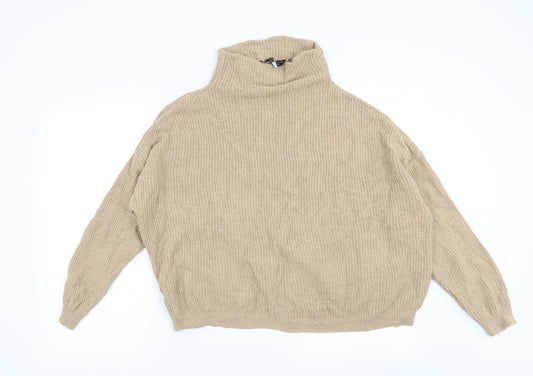 Dorothy Perkins Womens Beige   Pullover Jumper Size 12