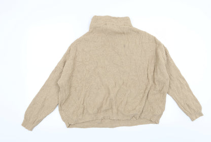 Back view of Dorothy Perkins women’s beige jumper, size UK 12