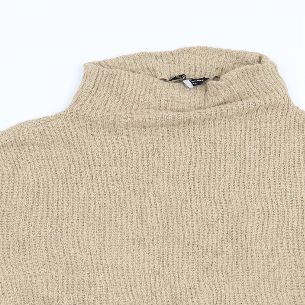 Dorothy Perkins Womens Beige   Pullover Jumper Size 12