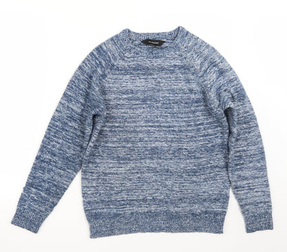 Front view of Cedarwood State women’s blue jumper, size S