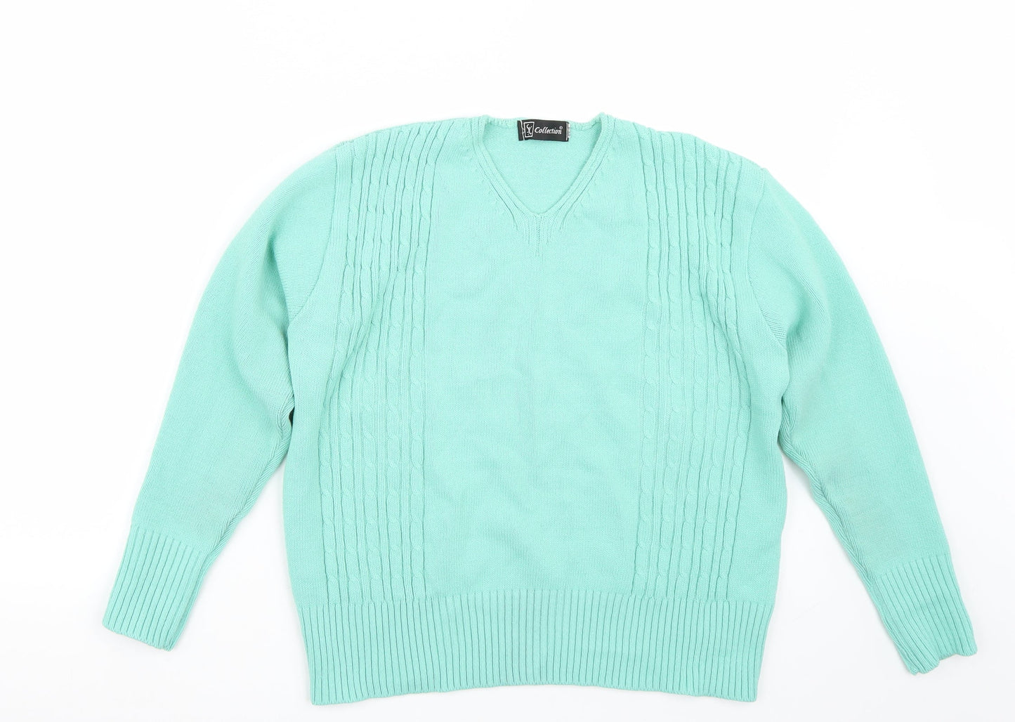 Sk collection Womens Green   Pullover Jumper Size M