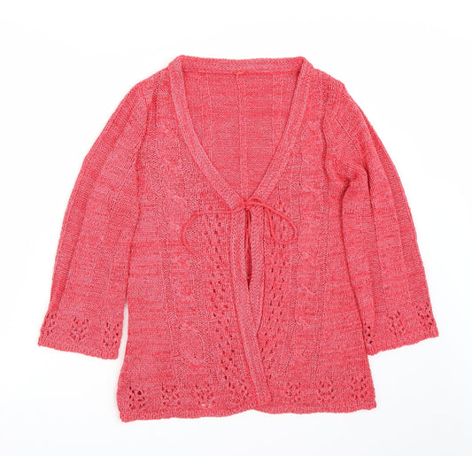 Evie Womens Red   Cardigan Jumper Size 14
