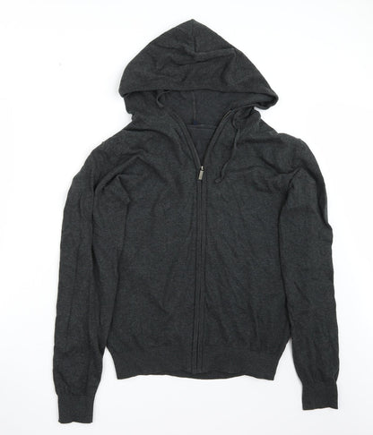 Additional front view of Easy women’s grey jacket coat, size M
