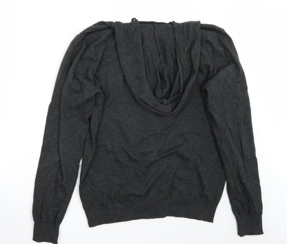 Back view of Easy women’s grey jacket coat, size M