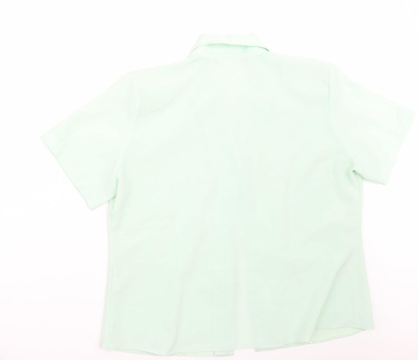Michael Gold Womens Green   Basic Button-Up Size 18