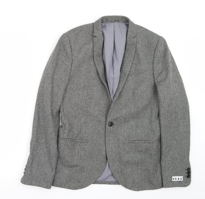 Additional front view of Noak women’s white jacket blazer, size UK 38
