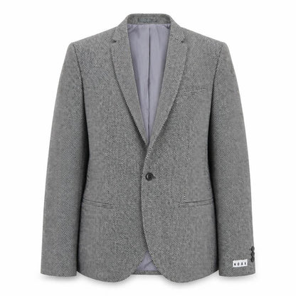 Front view of Noak women’s white jacket blazer, size UK 38
