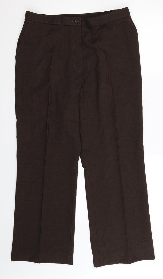 Marks and Spencer Womens Grey   Trousers  Size 16 L29 in