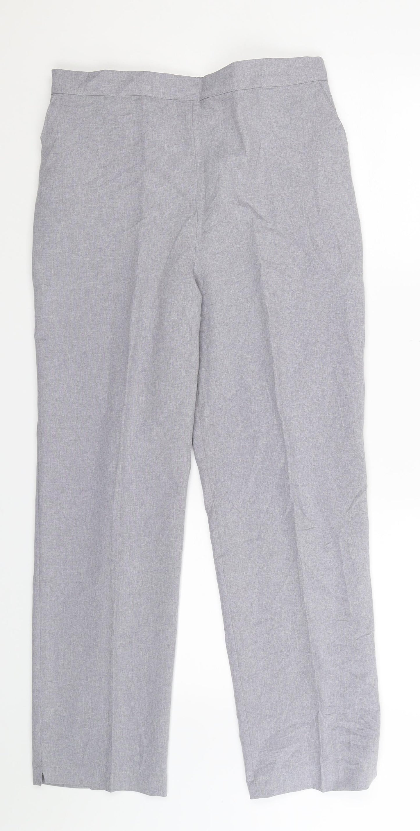 Preworn Womens Grey   Trousers  Size 14 L28 in