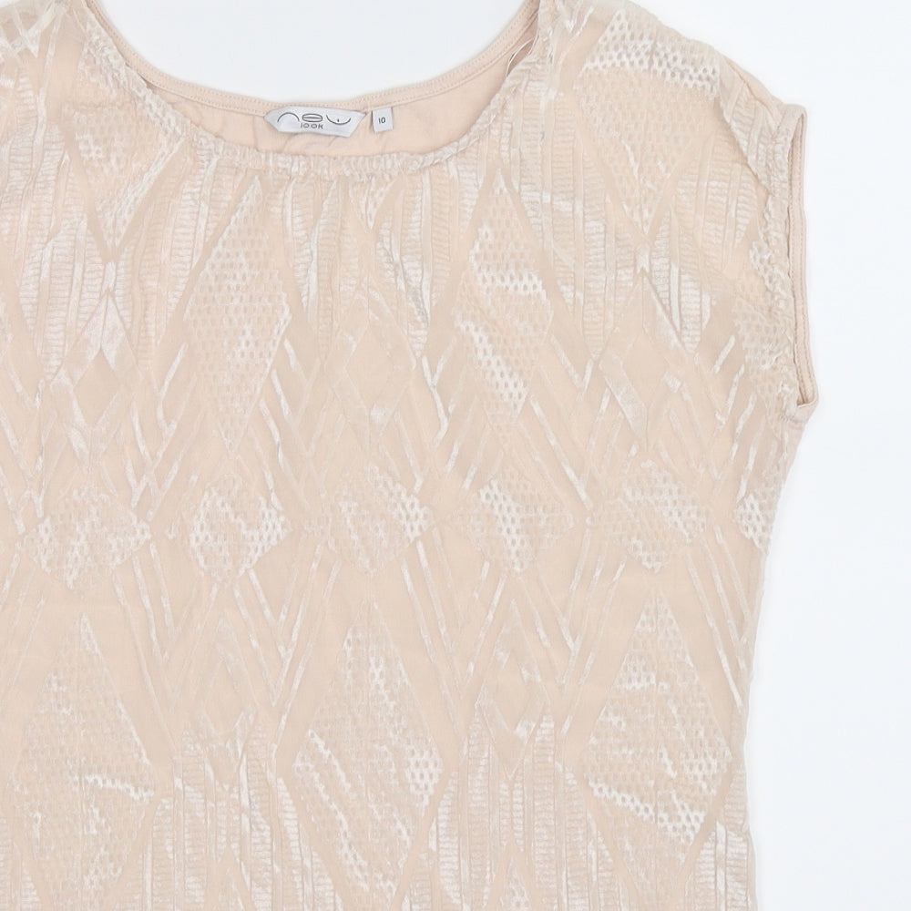 New Look Womens Beige   Basic Tank Size 10