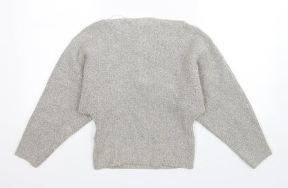 Back view of Forever 21 women’s grey knit jumper, size S