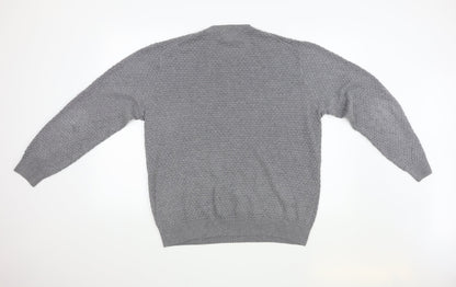Back view of Matalan men’s grey jumper, size L