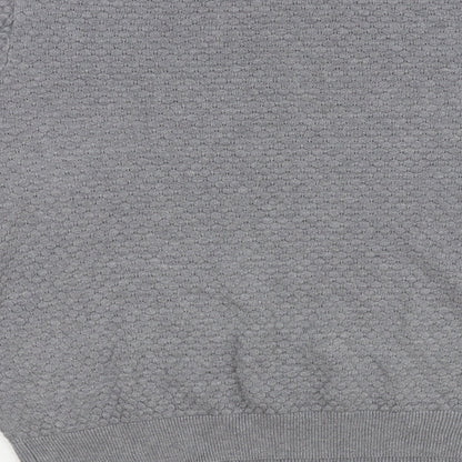 Brand and care label for Matalan men’s grey jumper, size L