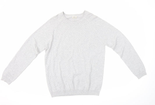 Authentic Casual Wear Mens Grey   Pullover Jumper Size L