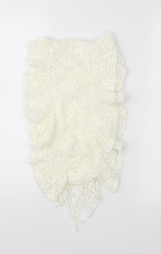Preworn Womens Ivory    Scarf