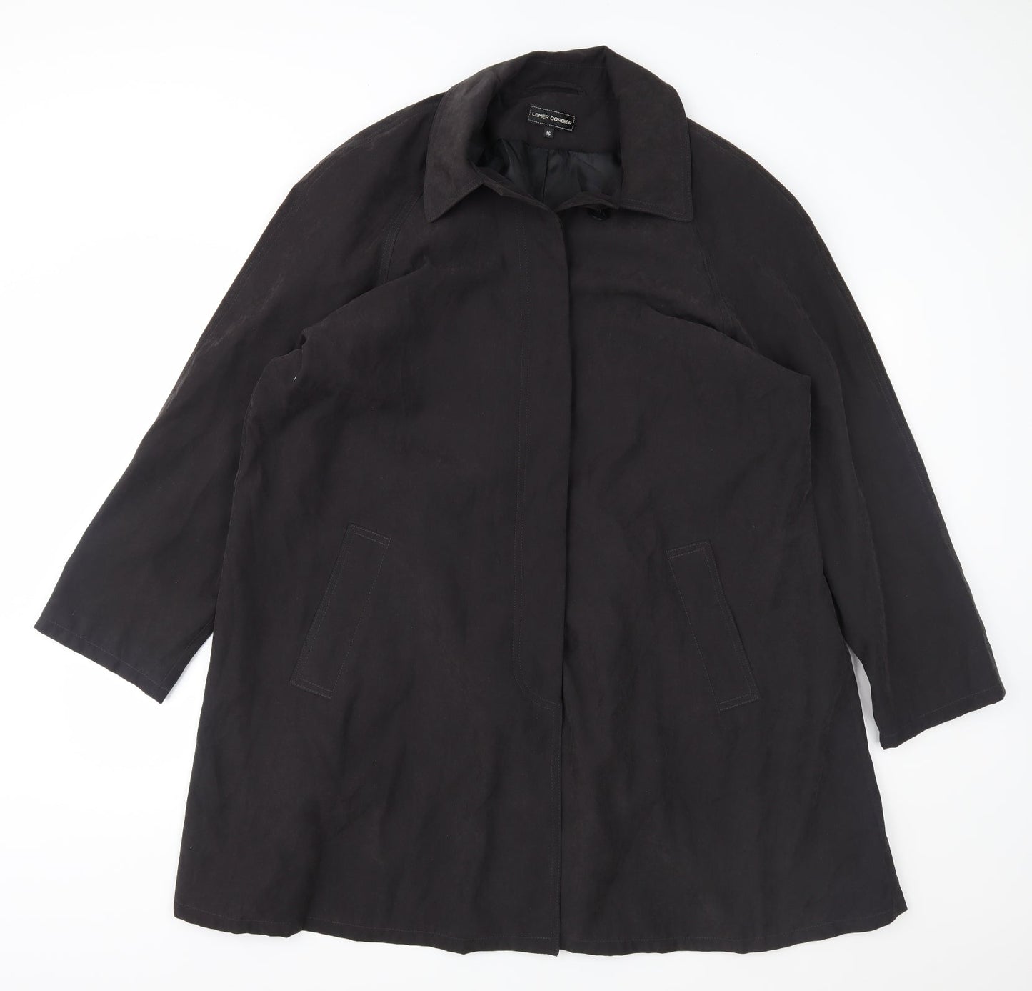 lener cordier Womens Black   Jacket Coat Size 16
