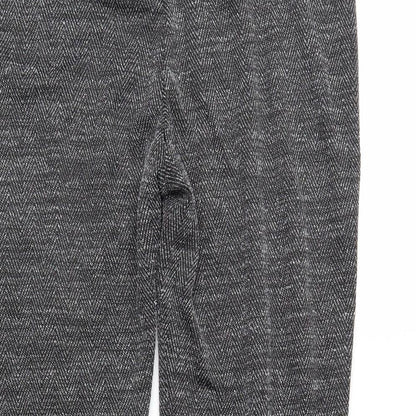 Brand and care label for Classics women’s grey herringbone trousers, size UK 16, 23-inch leg