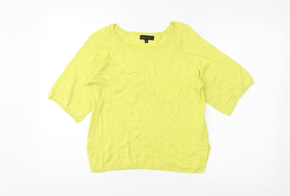 Additional front view of New Look women’s yellow jumper, size UK 6
