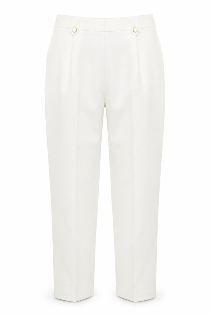Bonmarché Womens White Trousers Size 10 L27 in