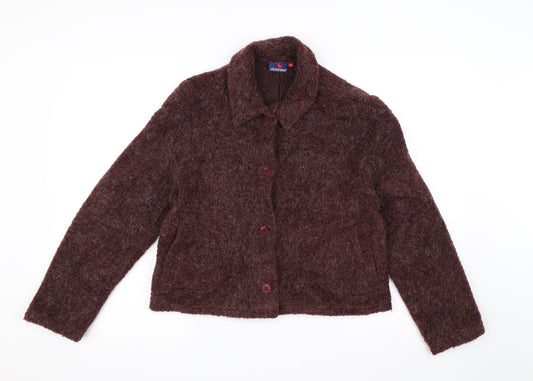 CICERONE Womens Purple  Knit Jacket  Size 12