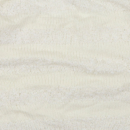 Brand and care label for Red Herring women’s white knit jumper, size UK 10