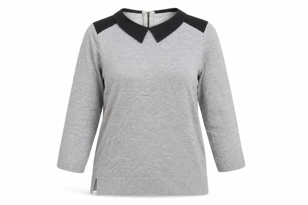 Papaya Womens Grey  Knit Pullover Jumper Size 14