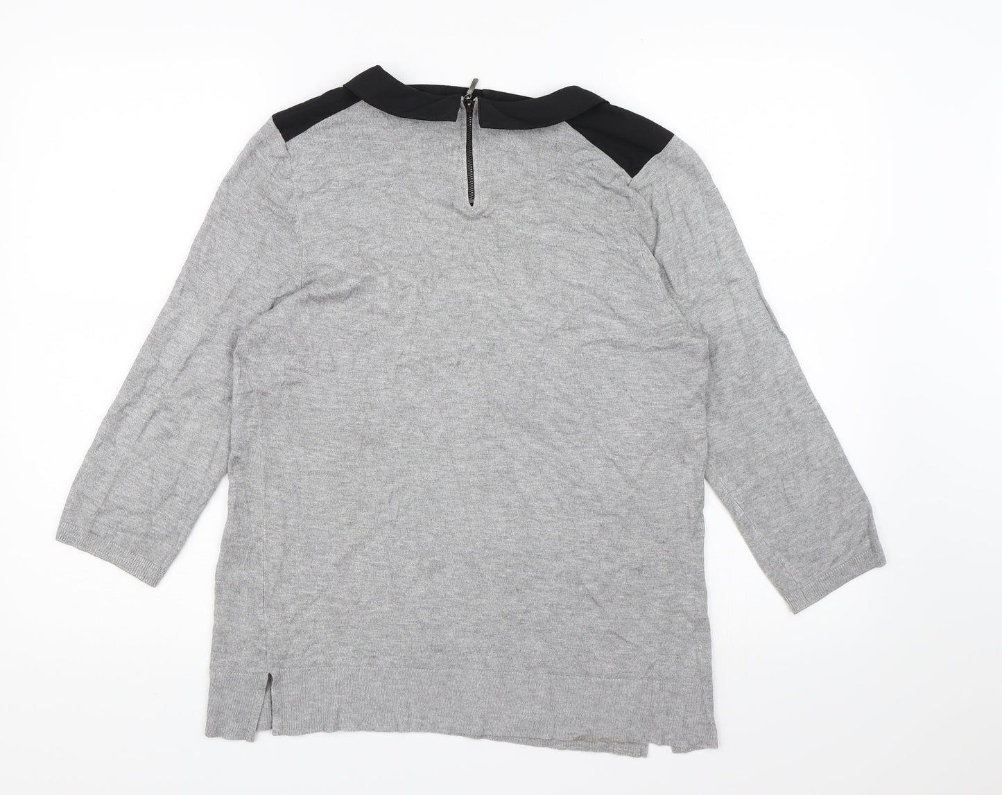 Papaya Womens Grey  Knit Pullover Jumper Size 14