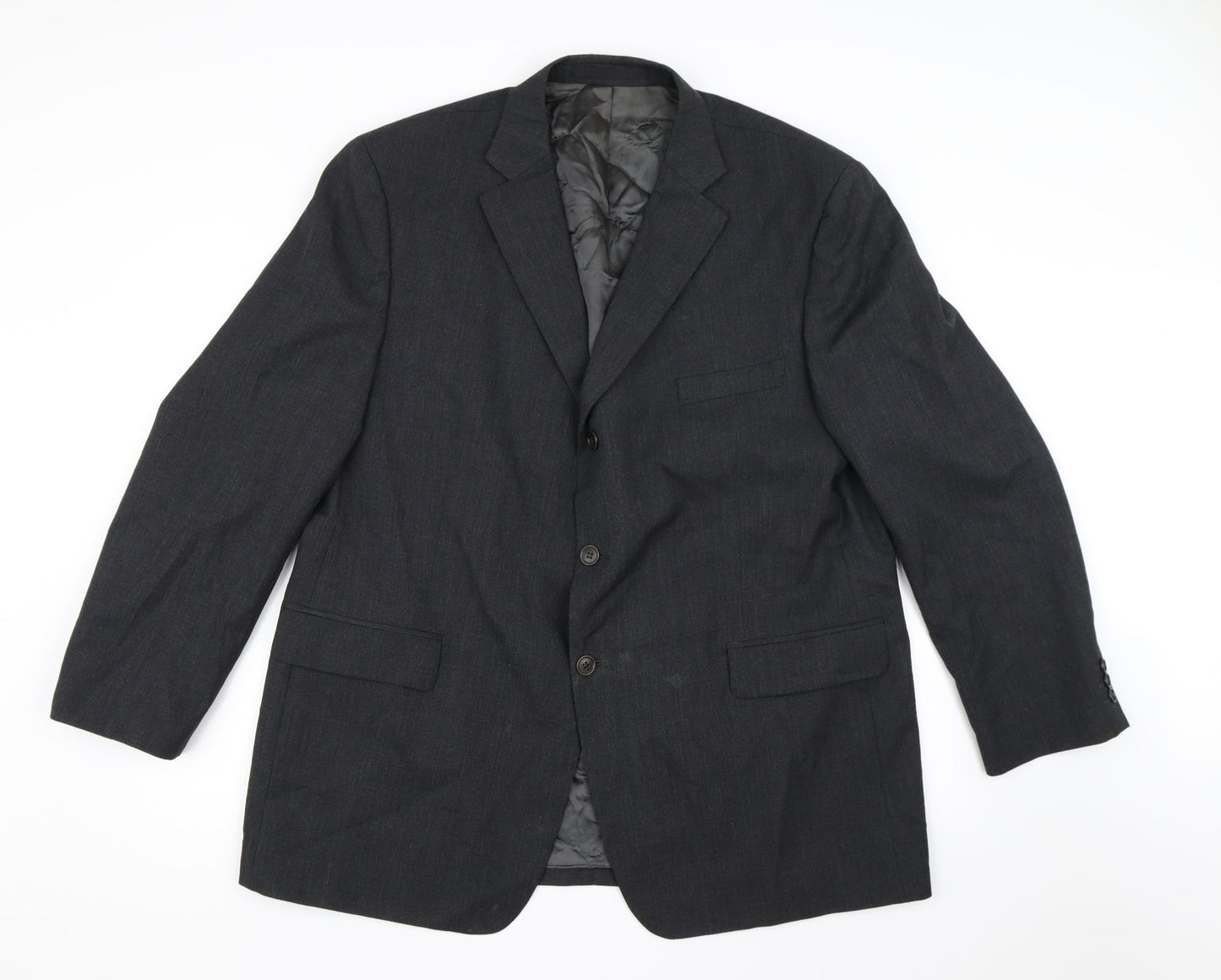 Marks and Spencer Mens Grey  Rayon Jacket Suit Jacket Size 46