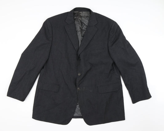 Marks and Spencer Mens Grey  Rayon Jacket Suit Jacket Size 46