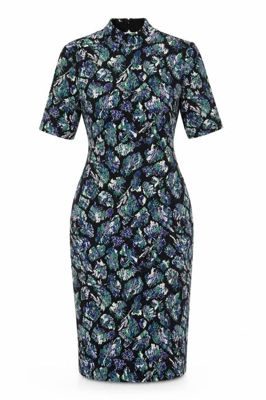 Marks & Spencer Womens Black Polka Dot  Pencil Dress  Size 8