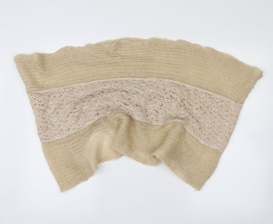 Preworn Womens Beige Floral   Scarf